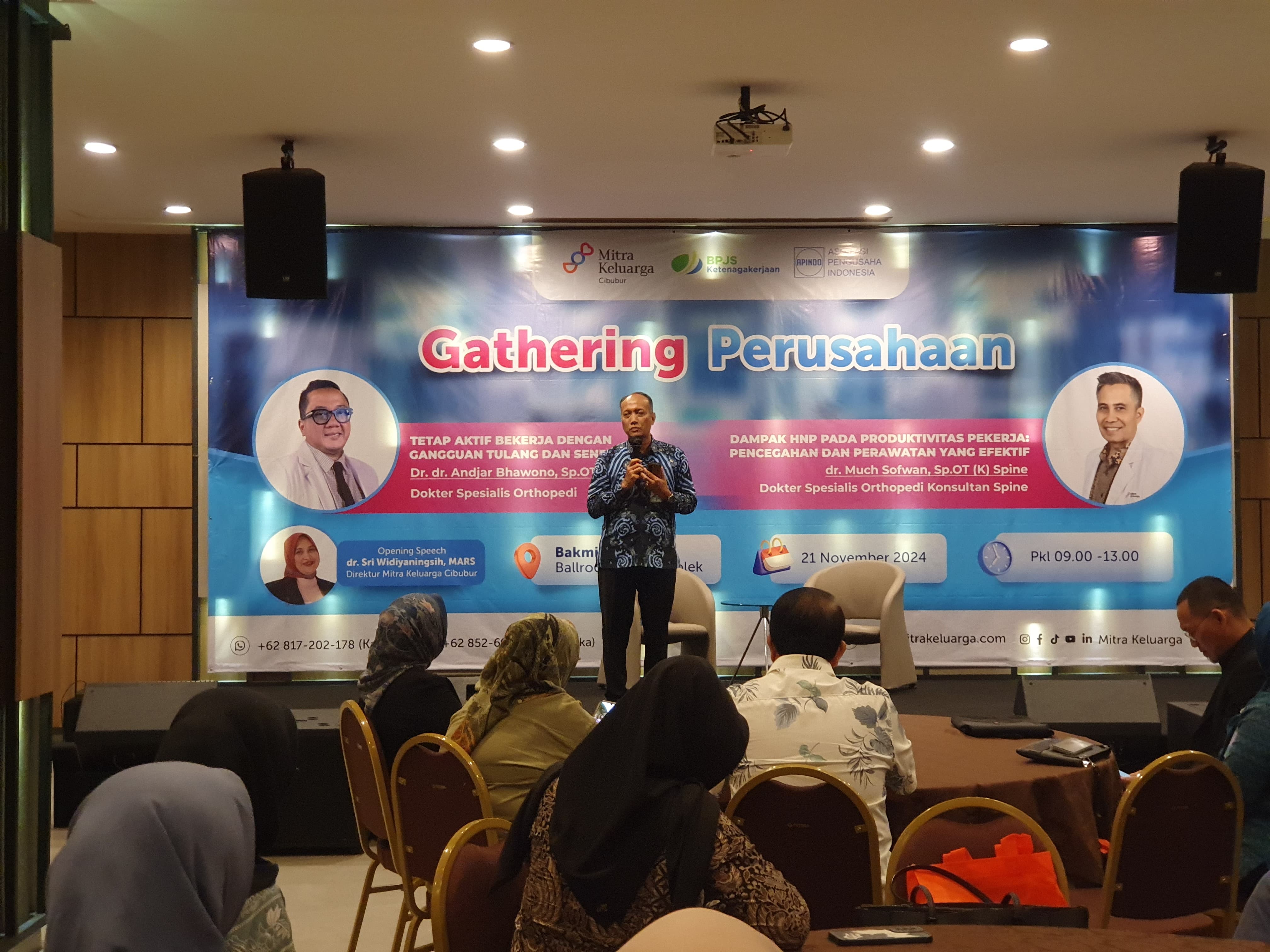 BPJS Ketenagakerjaan cabang Bogor Cileungsi sampaikan jaminan kepedulian terhadap para pekerja perusahaan yang mengalami kecelakaan kerja.