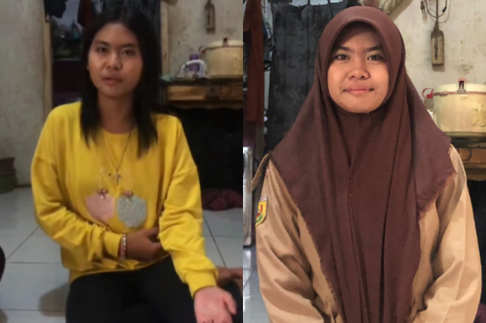Nadia Putri Darmawan warga Kota Bogor yang merupakan siswi beragama Kristen dan bersekolah di madrasah.