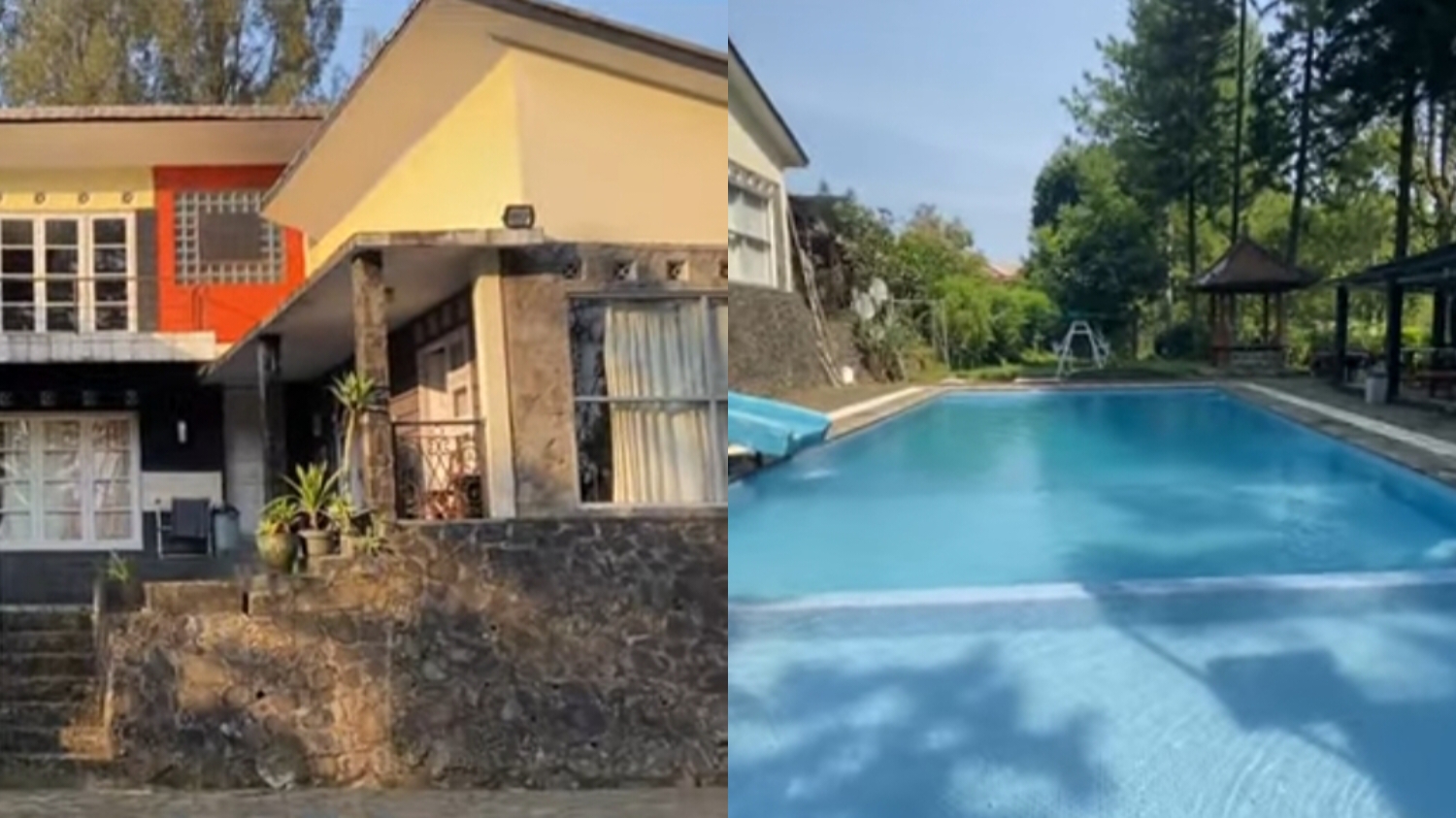 Villa Pondok Yedidah miliki kapasitas hingga 100 orang dengan halaman yang luas.