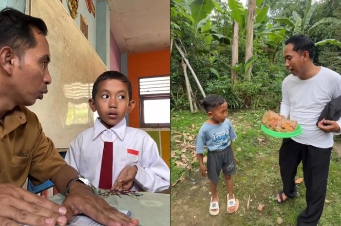 reaksi guru SD saat muridnya menjawab kalau sapi makannya martabak. Akhirnya minta pembuktian.
