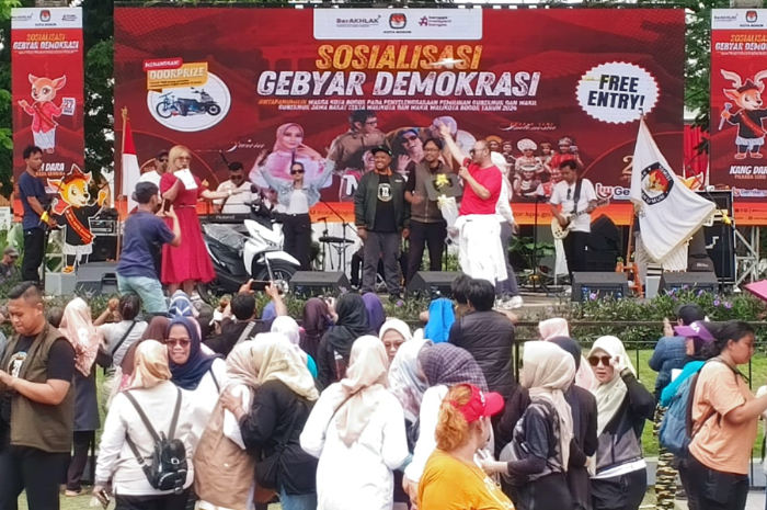Gebyar Demokrasi yang digelar KPU Kota Bogor untuk mengajak masyarakat ikut memilih di Pilkada 27 November nanti.