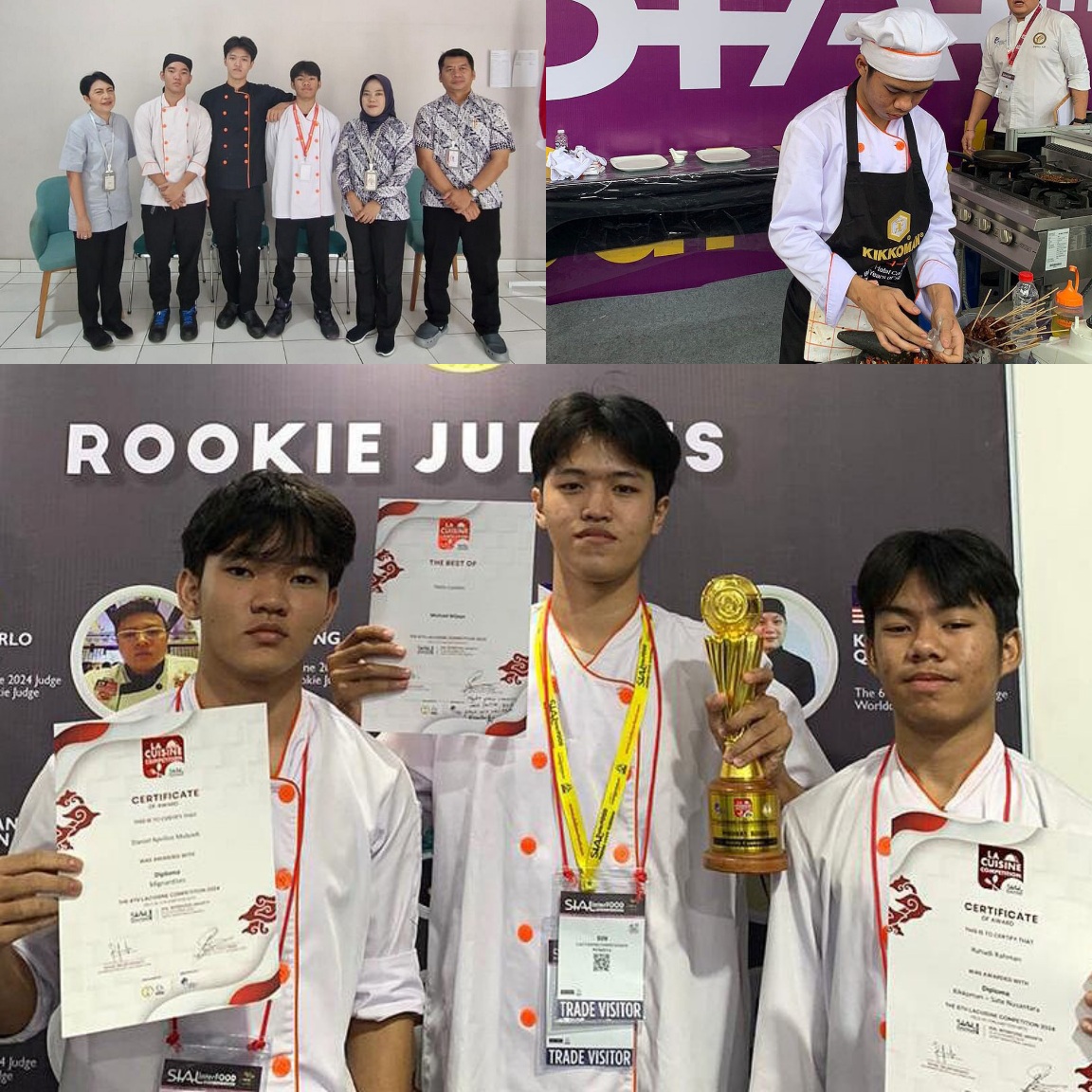 Siswa SMK Kesatuan Bogor Boyong Tiga Kemenangan di LaCuisine Competition &ndash; SIAL Interfood 2024