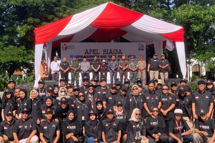 Apel Siaga Pilkada Bawaslu Kota Bogor.