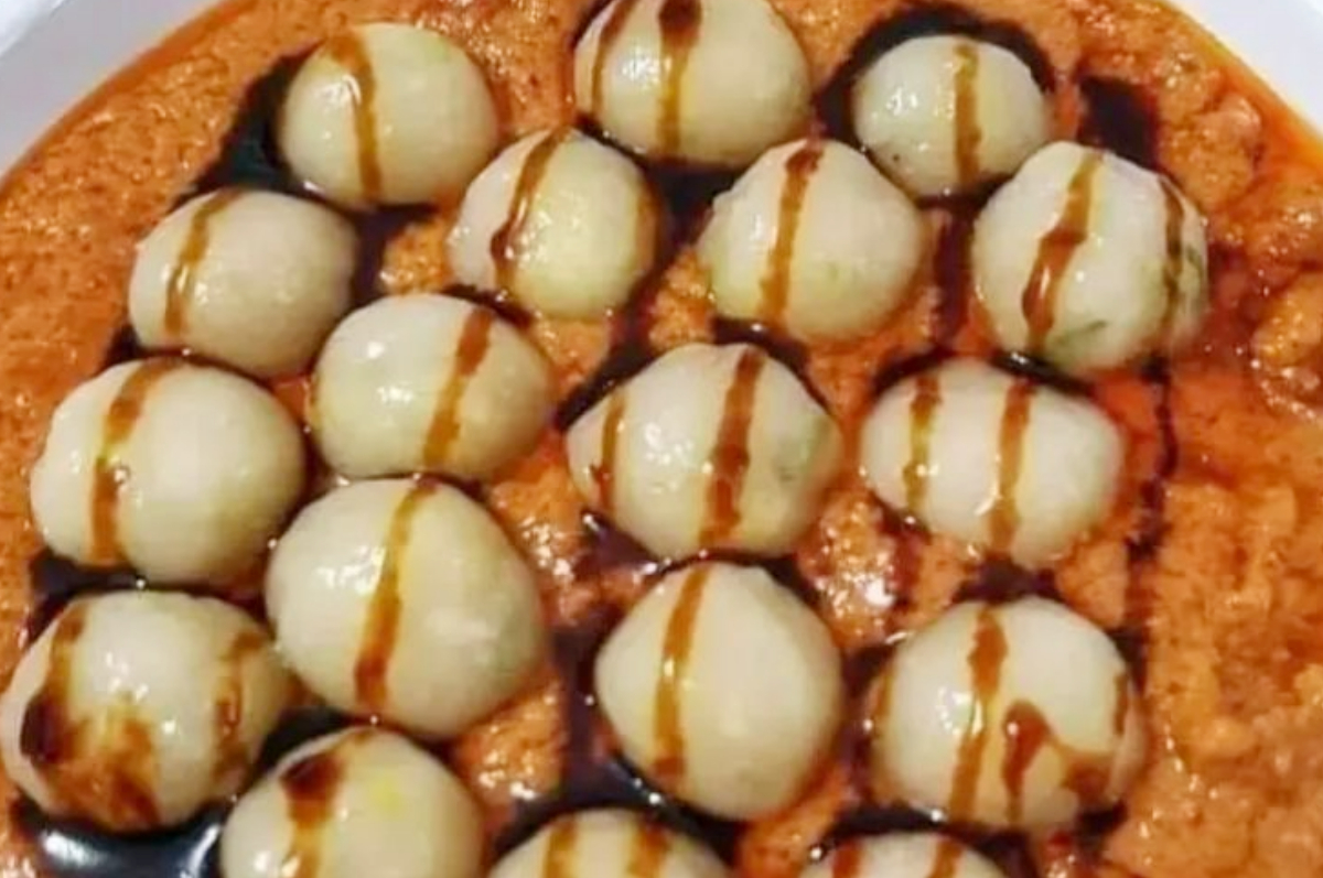 Resep cilok kenyal bumbu kacang.