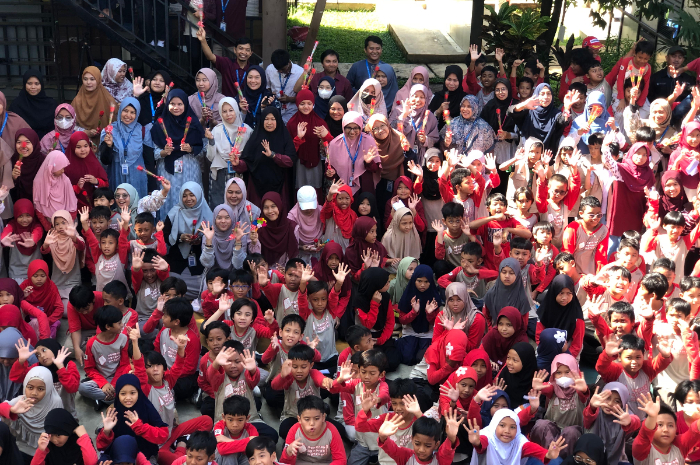 Suasana kemeriahan peringatan HGN 2024 di Sekolah Alam Bogor