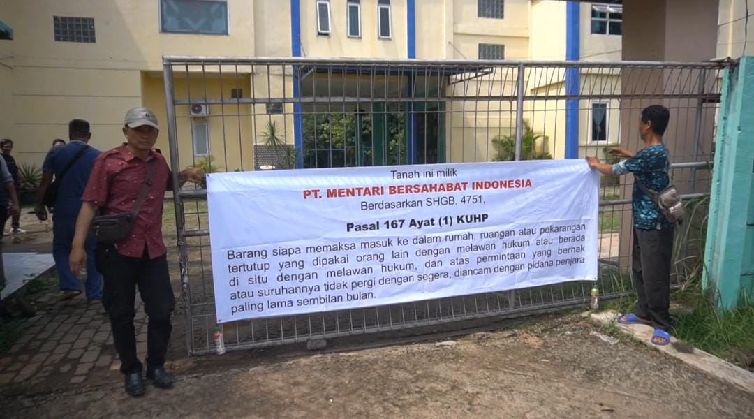 Sekolah Widya Kusuma Bogor yang disegel karena sengketa lahan 2 perusahaan.