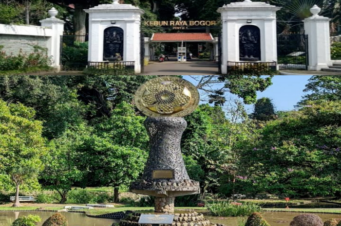 Monumen di Kebun Raya Bogor.
