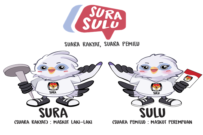 Maskot Pemilu 2024 Sura Sulu.