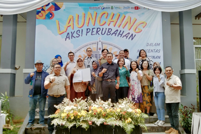 Launching program sa-Kampung Sabilulungan untuk pengentasan kemiskinan di Kelurahan Katulampa Kecamatan Bogor Timur.