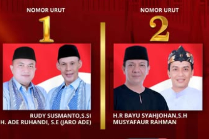 Pasangan calon bupati dan wakil bupati Bogor pada Pilkada 2024.