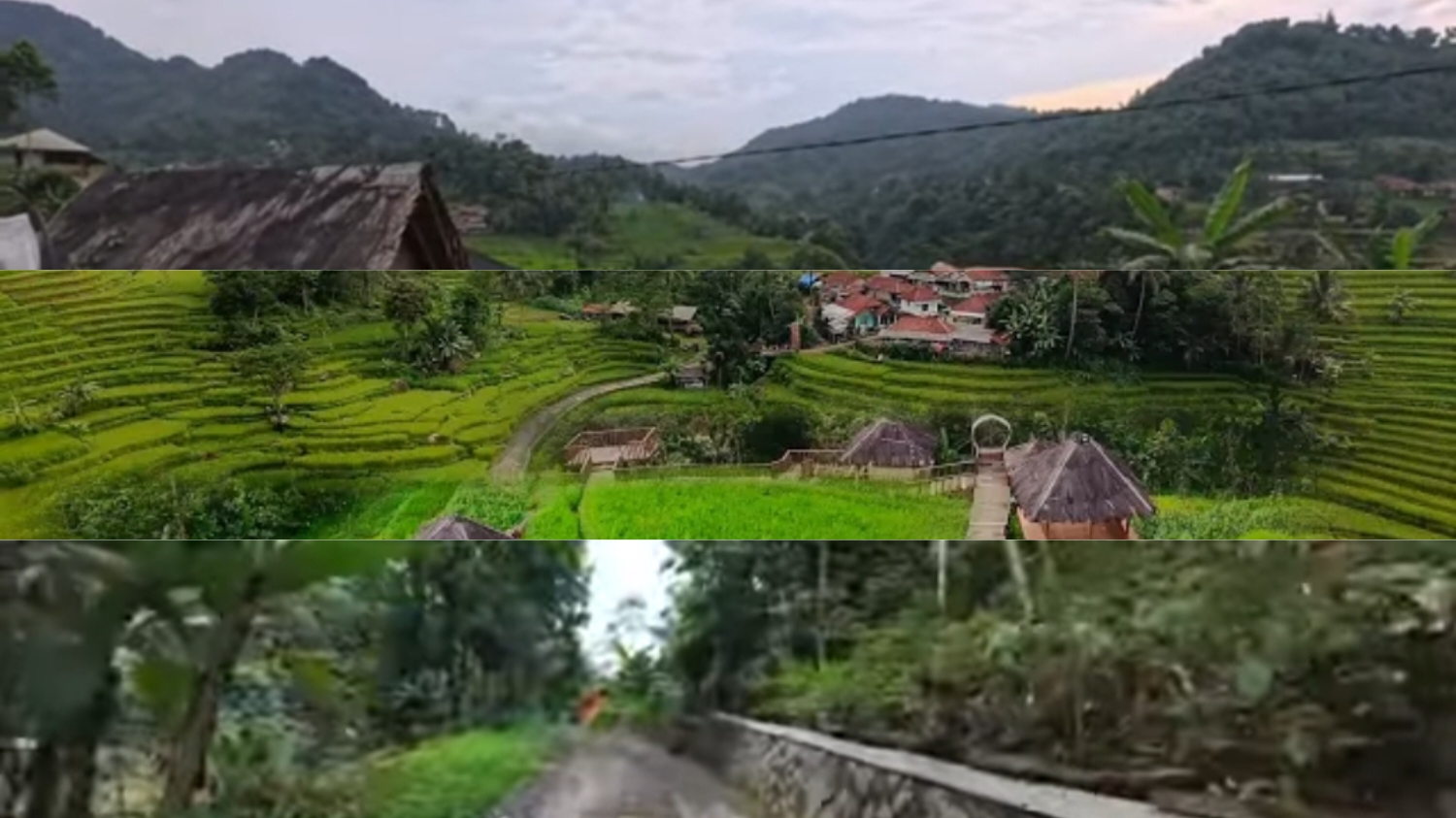 Terasering Cisalada di Pamijahan, Kabupaten Bogor.