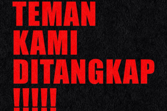 Mahasiswa Unhas ditangkap.