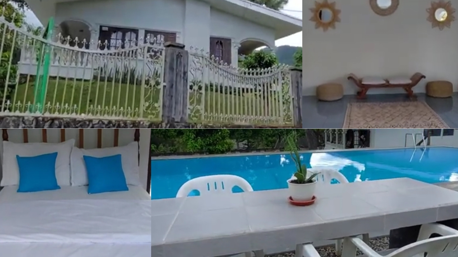 Villa Subandi Puncak sangat unik, dengan furniture dari rotan dan bambu
