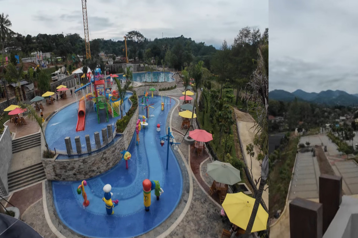 Bunga Waterpark dan Batavia Cafe, tempat wisata di Puncak Bogor.