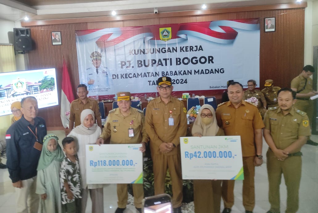 Ikut Boling Pj Bupati, BPJS Ketenagakerjaan Bogor Cileungsi Berikan Santunan Jaminan Kematian dan Kecelakaan Kerja
