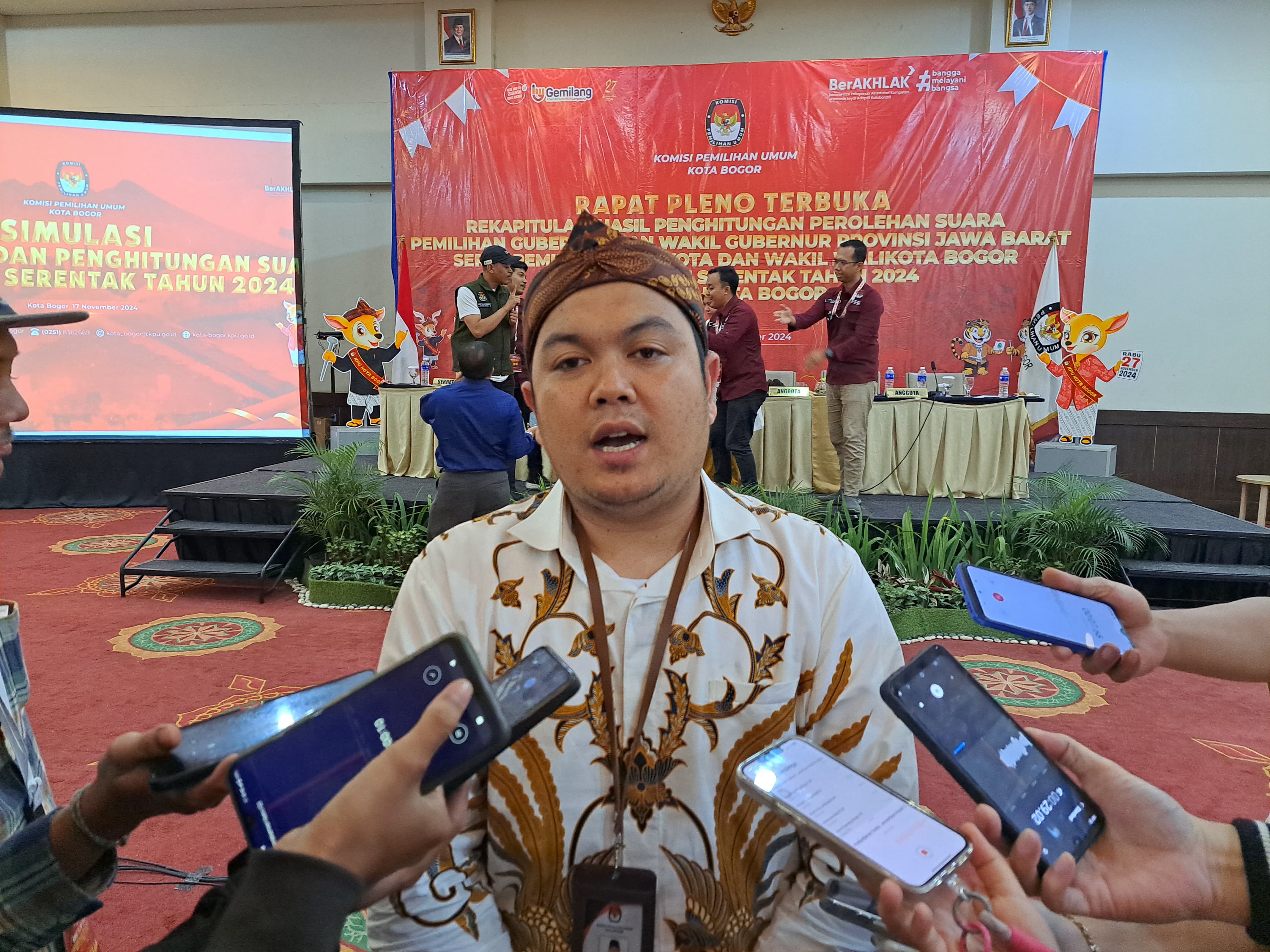 Ketua Komisi Pemilihan Umum (KPU) Kota Bogor, Muhammad Habibi Zainal Arifin.