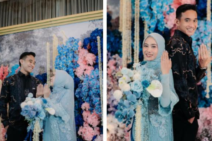 Momen lamaran Rizky Ridho dan Sendy Aulia.