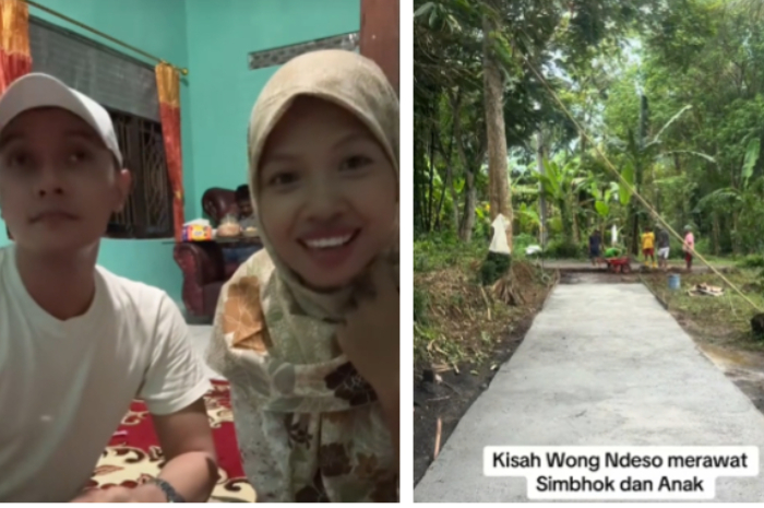 Nurjanah seorang konten kreator yang juga pengidap kanker berhasil membangun jalan di Kampungnya tanpa dana pemerintah.