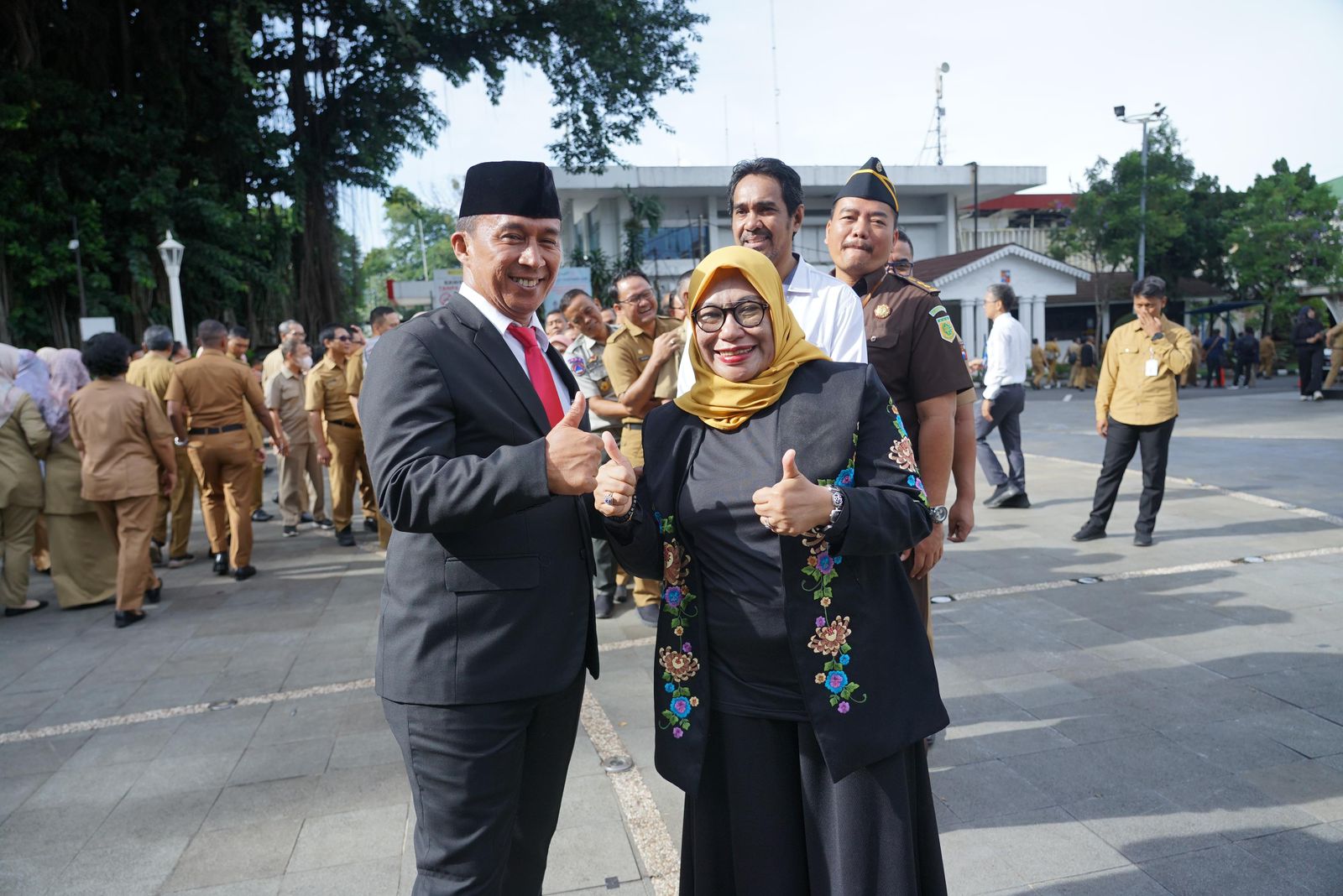 Syarifah Sofiah, hadir dalam pelantikan Pj Sekda Kota Bogor.
