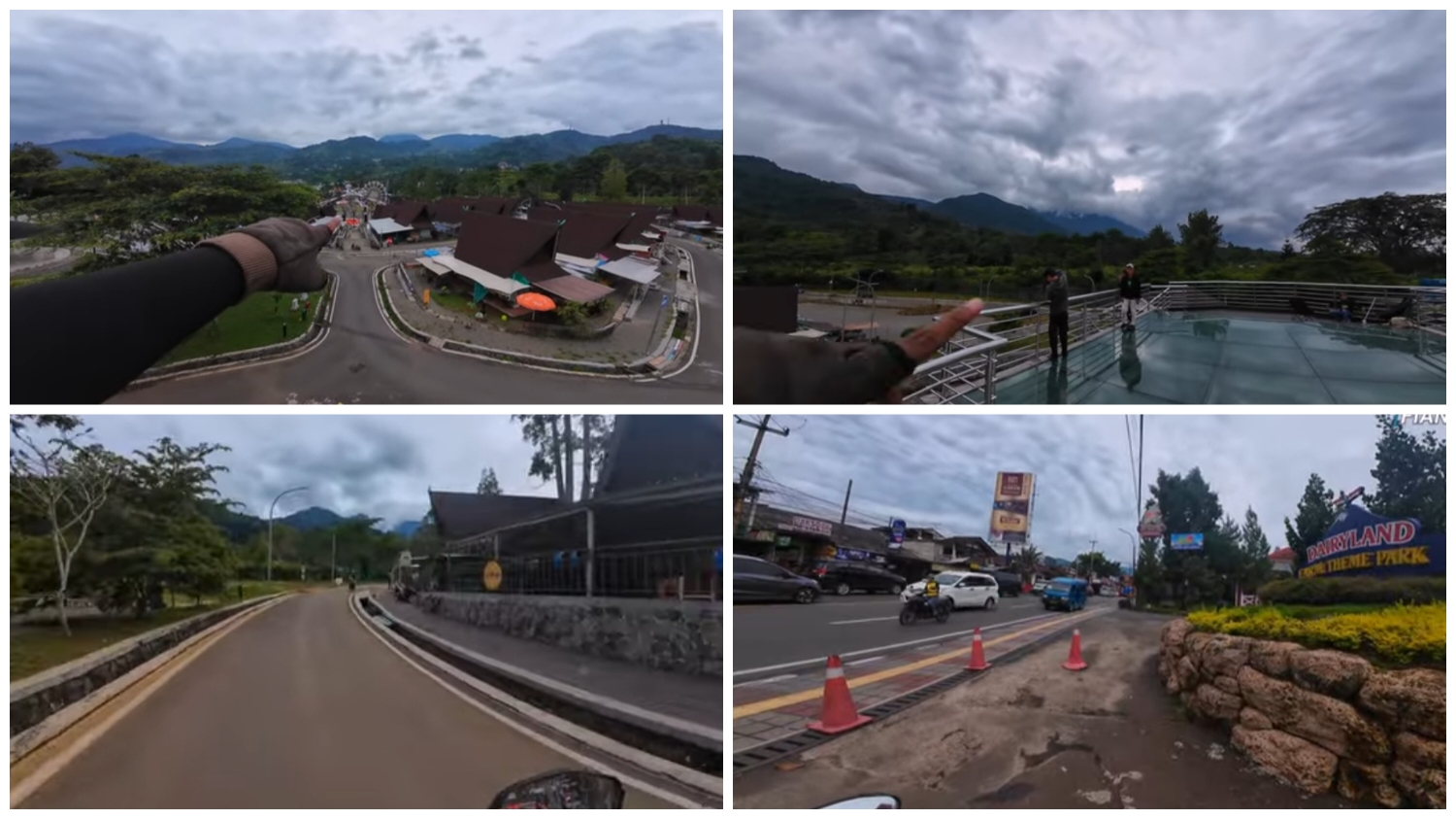 Suasana Rest Area Gunung Mas Puncak Bogor.