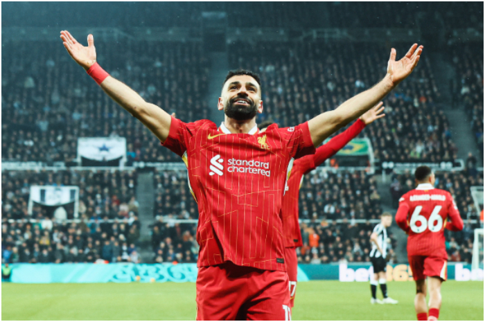 Pemain Liverpool Mohamed Salah.