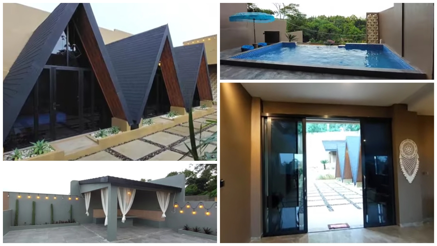 Villa Chellyn dengan konsep glamping unik di Bogor.
