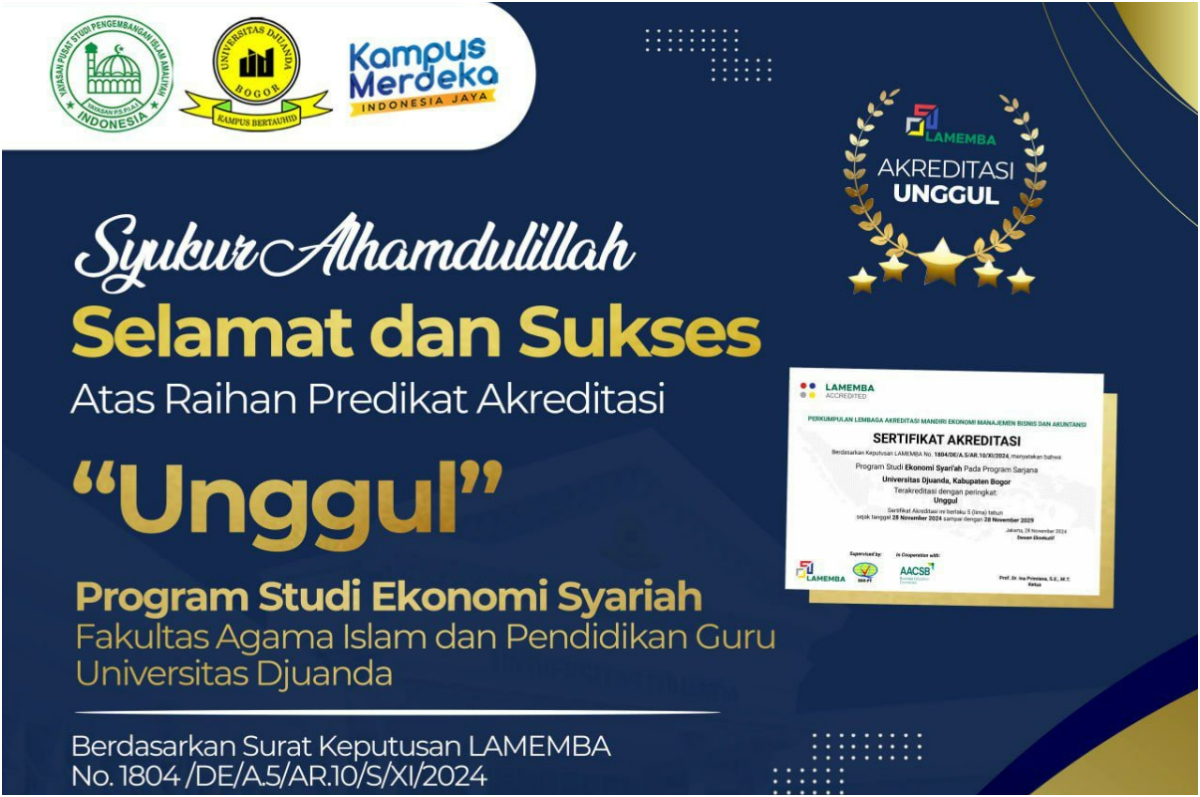 UNIDA raih akreditasi unggul.