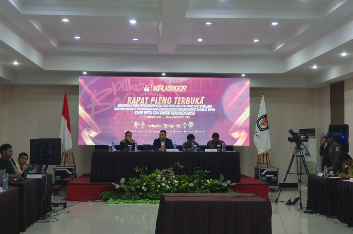 Rapat pleno terbuka KPU Kabupaten Bogor.