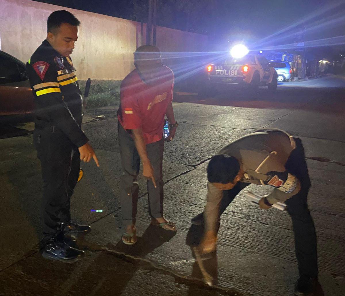 TKP kecelakaan maut di Bogor.