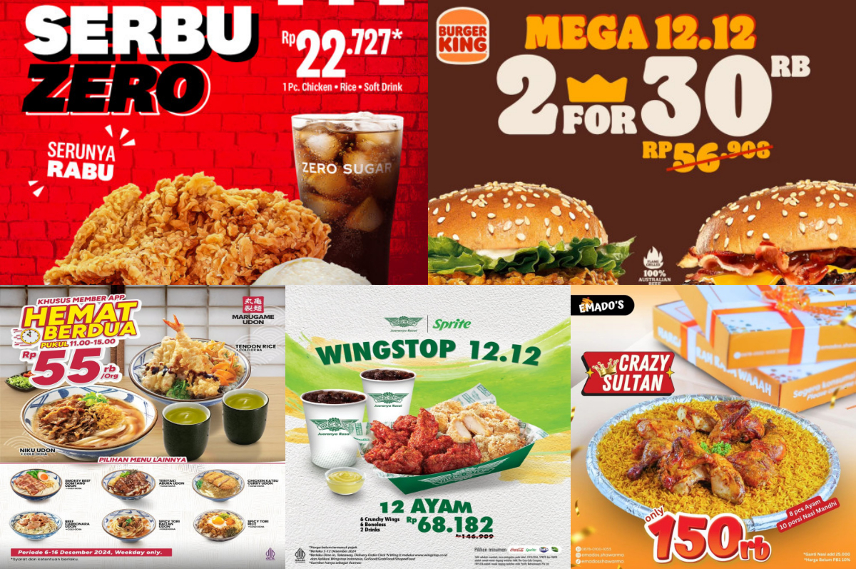 Promo kuliner Desember 2024.