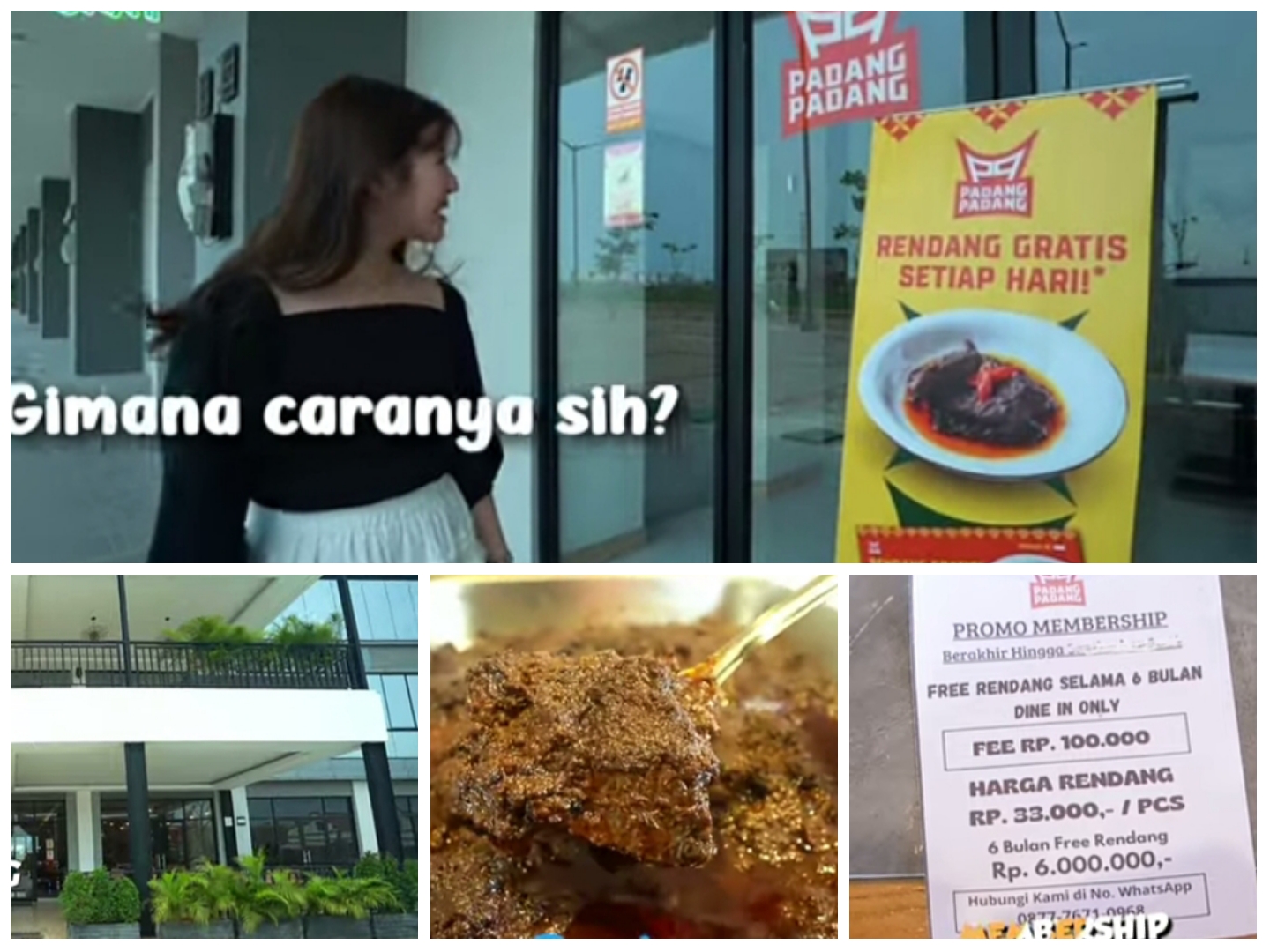 Rumah makan Padang Padang di PIK.