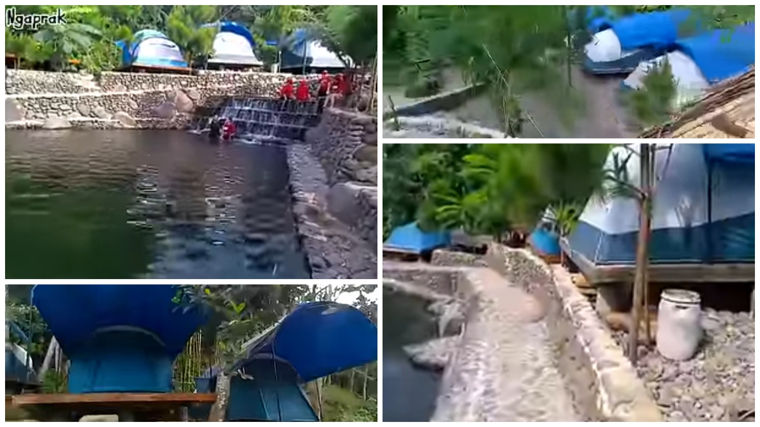 Wisata akhir tahun Lembah Batu Gunung Bunder Bogor.
