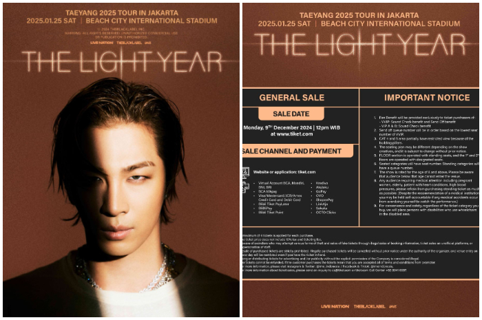 TAEYANG bakal gelar konser di Jakarta