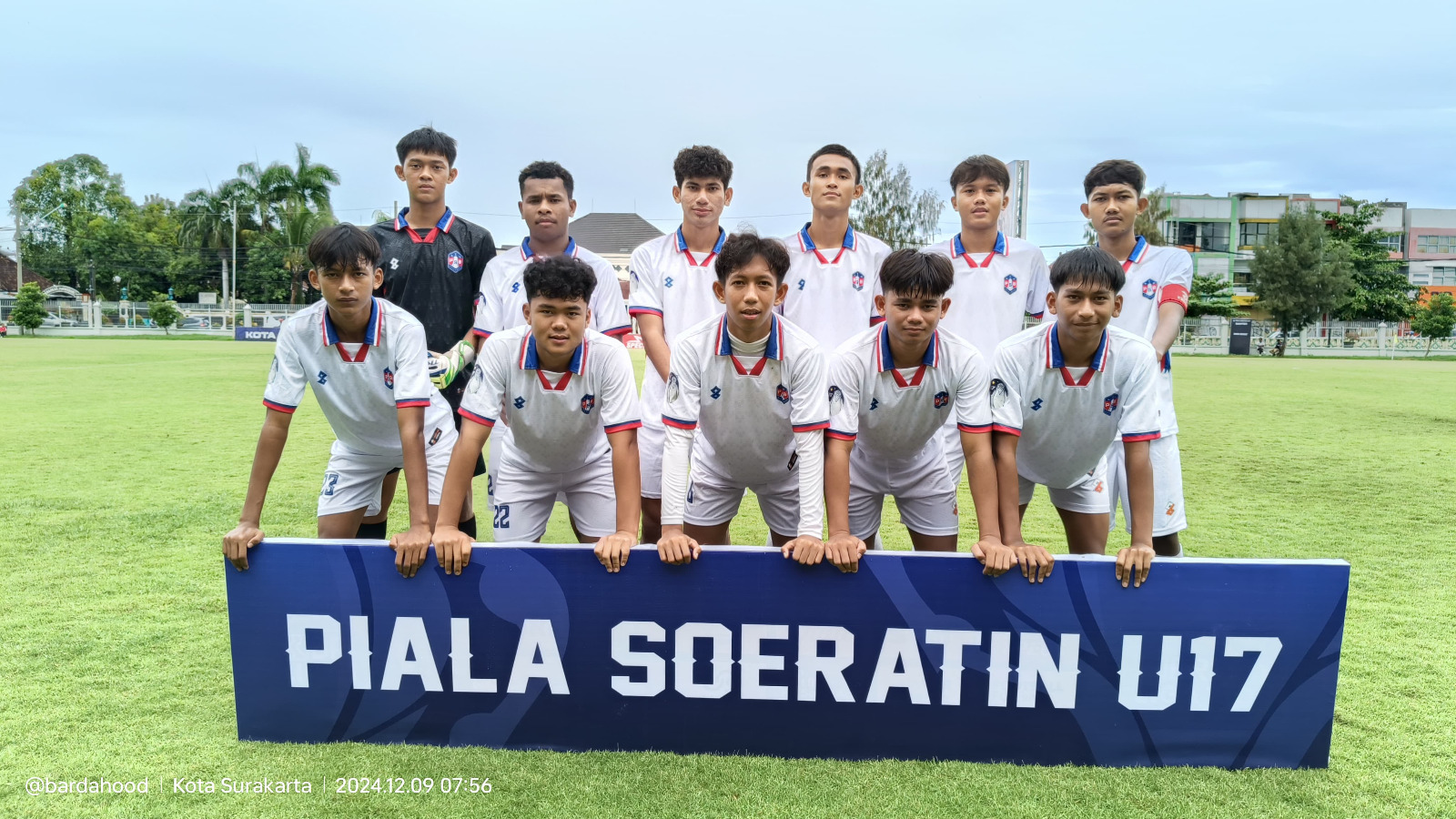 Provinsi Jawa Barat yang diwakili PSB Bogor U-17 sebelum berlaga di laga kedua Grup F Piala Suratin U-17 Nasional 2024.