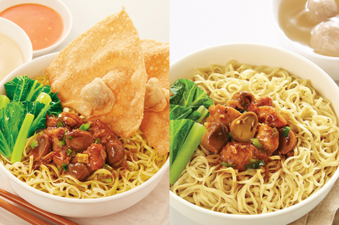 Menu-menu di Bakmi GM yang didominasi oleh bakmi.