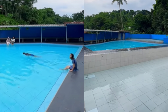 Kolam renang Tirta Alam di Mulyaharja, Kecamatan Bogor Selatan, Kota Bogor.