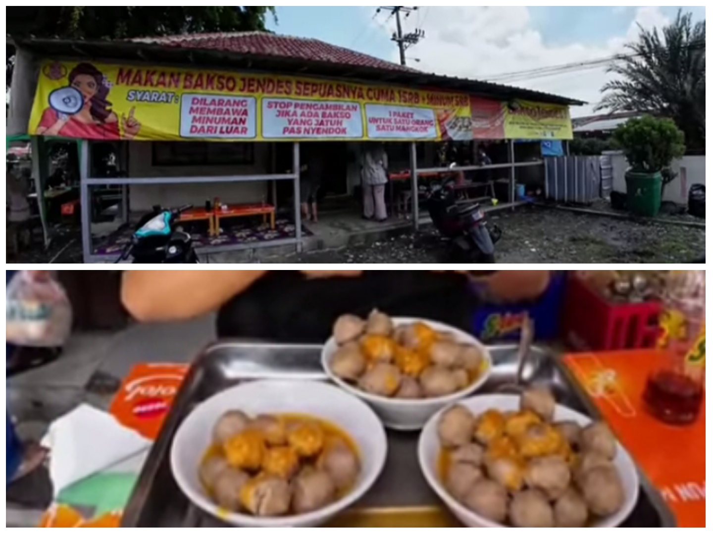Kuliner Bakso Jendes di Tambun, Bekasi bikin ngiler.