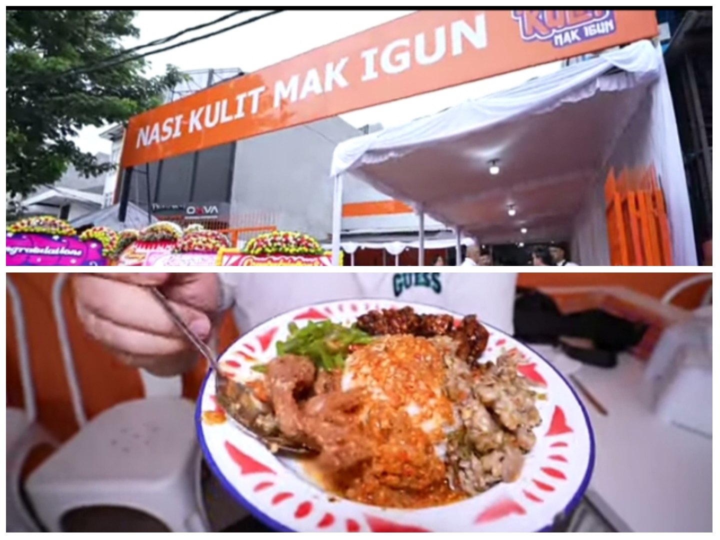 Nasi Kulit Mak Igun, salah satu rekomendasi kuliner artis yang perlu dicoba.