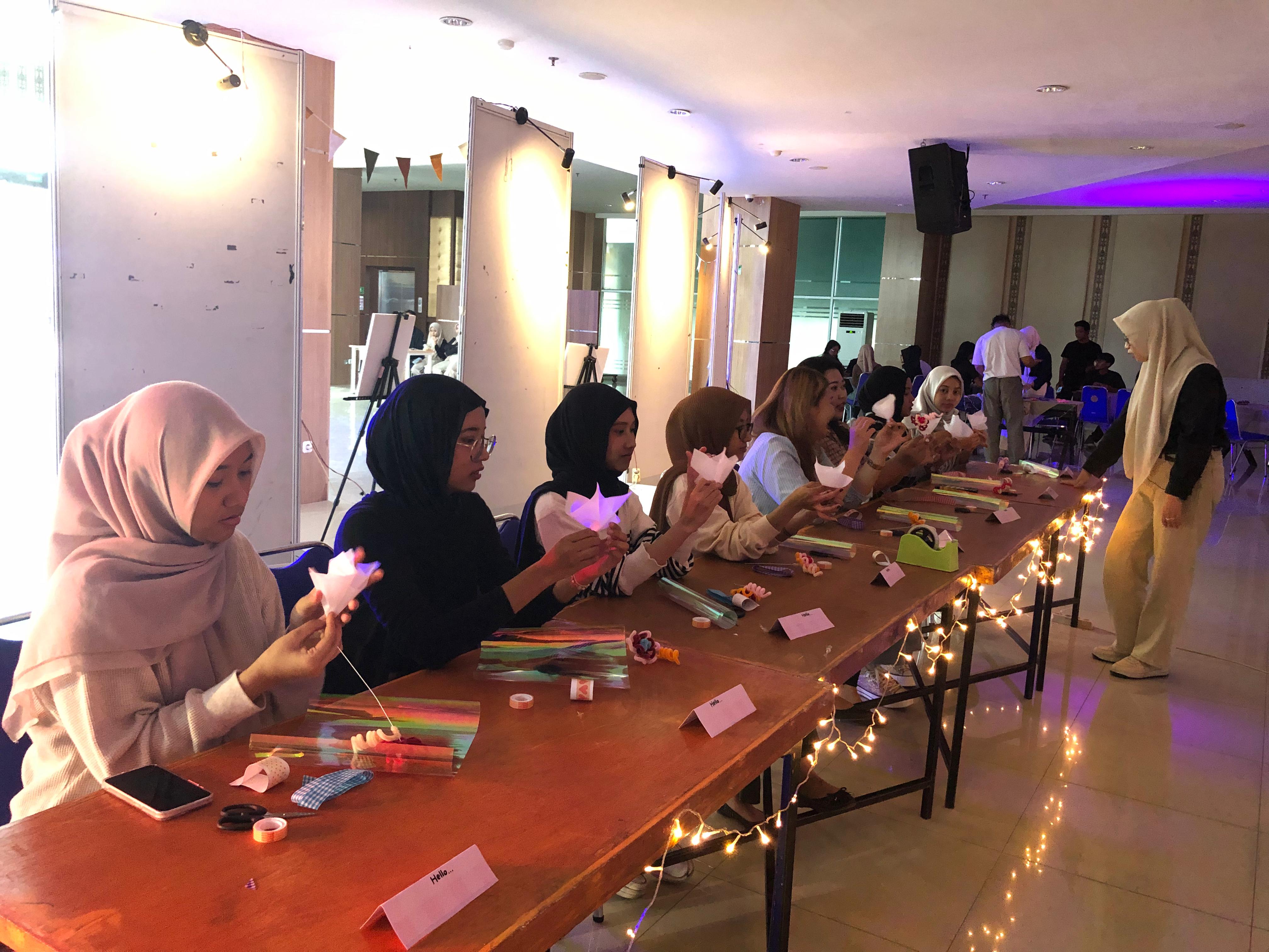 Suasana saat berlangsunga kegiatan Sine Termino yang diinisiasi oleh mahasiswa Program Studi Ilmu Komunikasi Universitas Pakuan (Unpak) Bogor.