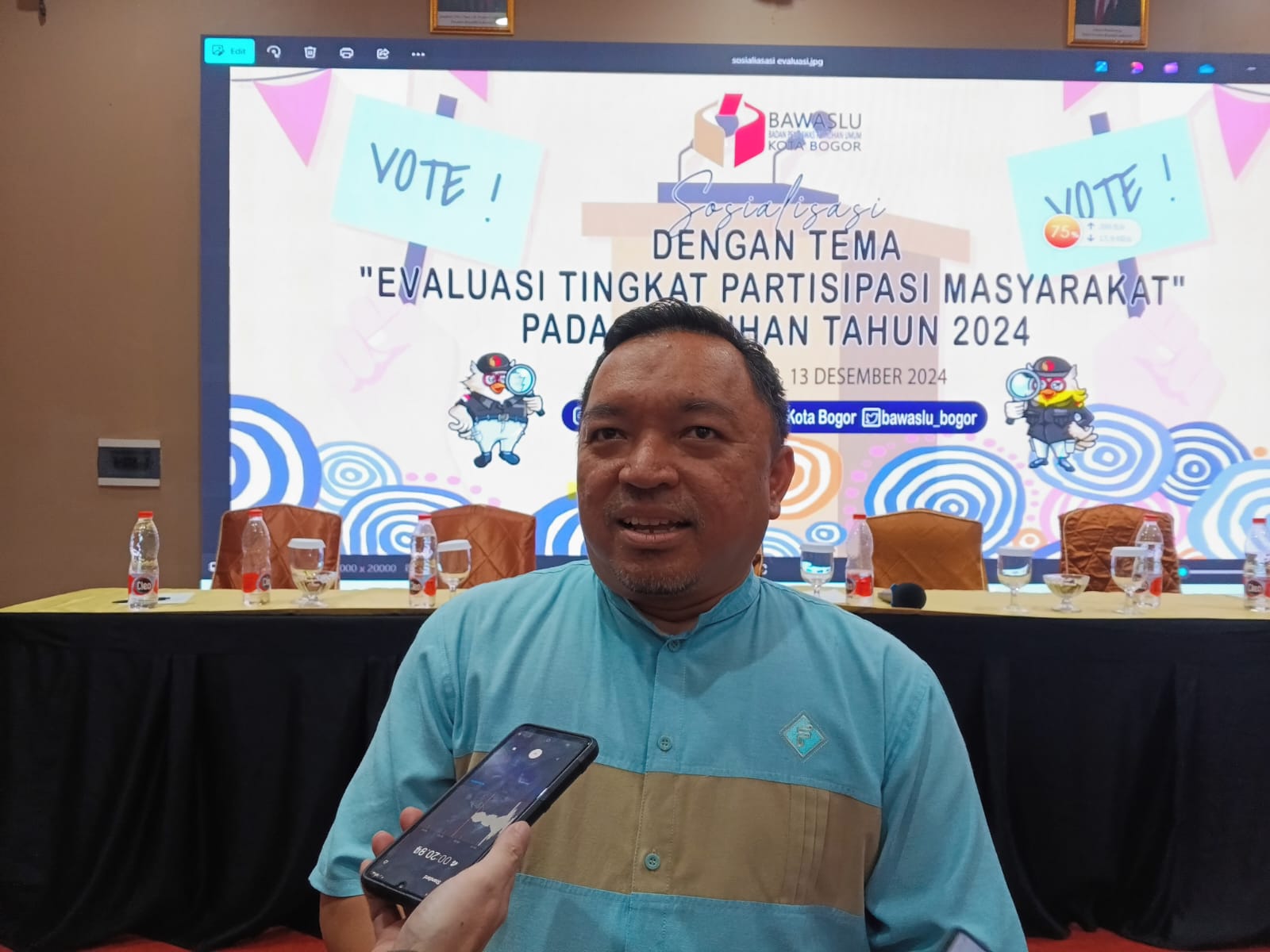 Komisioner Bawaslu Kota Bogor, Salman Alfarisi.
