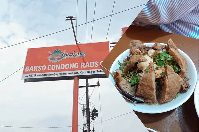 Kuliner Bakso Condong Raos 88 di Bogor.