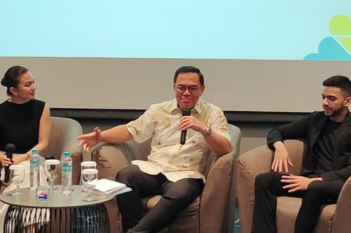 Direktur Kesehatan Jiwa Kementerian Kesehatan, Imran Pambudi saat memberikan penjelasan soal kesehatan jiwa.