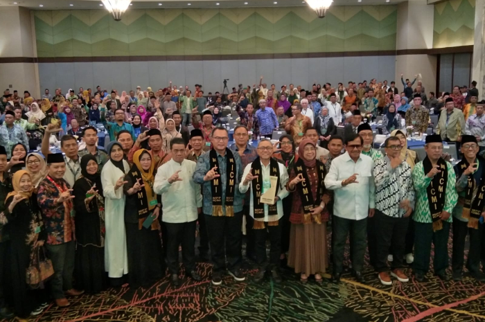 ICMI dan IPB helat simposium nasional Indonesia Emas 2045 di IICC Botani Square, Bogor, Jumat (13/12/2024).