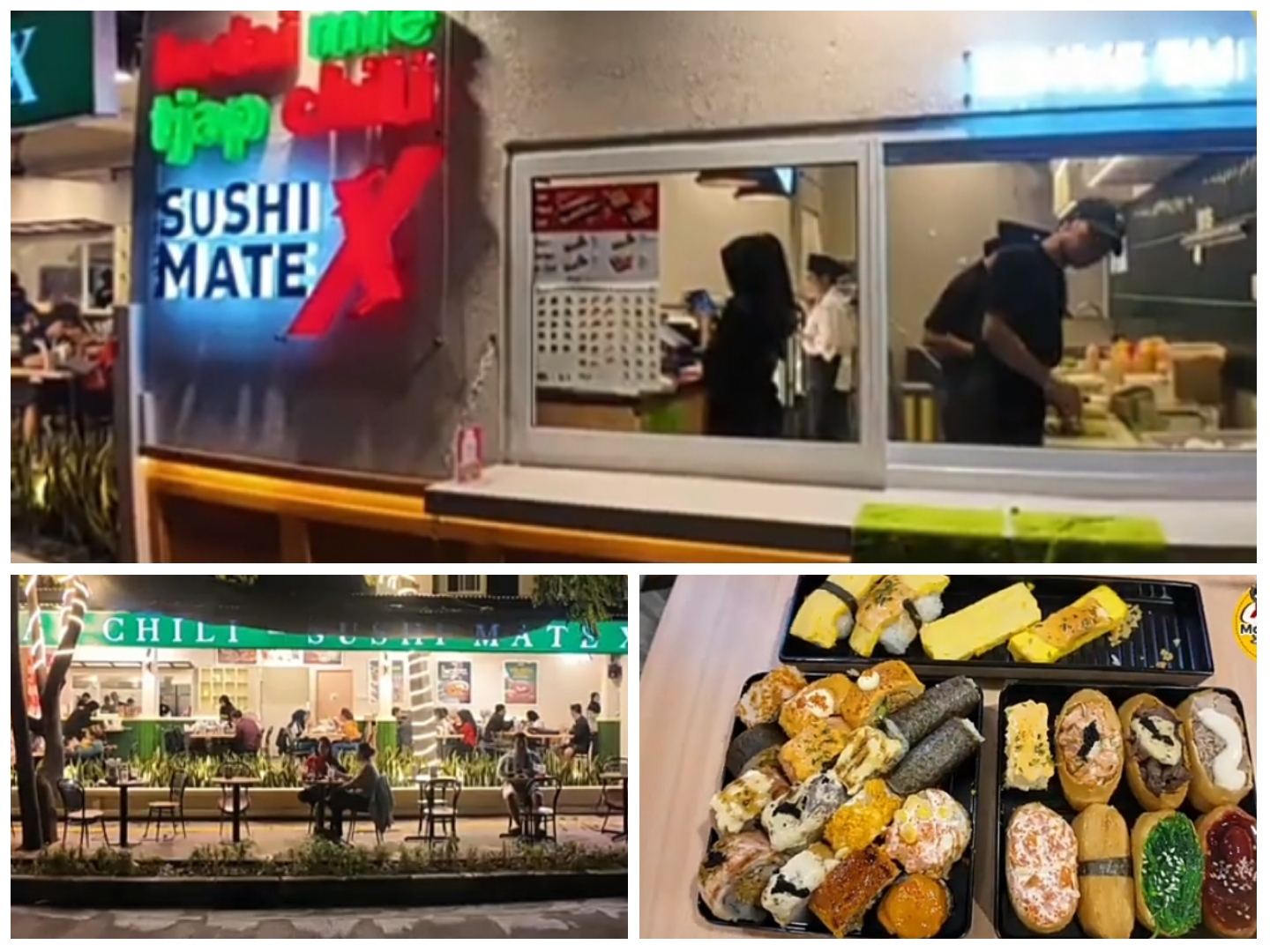 Kuliner Sushi mateX di Jakarta Pusat.
