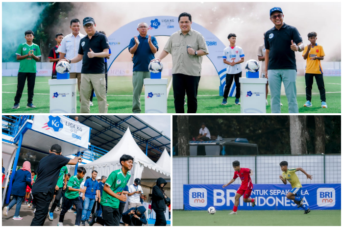 Pembukaan Liga Kompas U-14 Powered by BRI resmi di Lapangan Kera Sakti di Puspitek, Tangerang Minggu (15/12/2024).