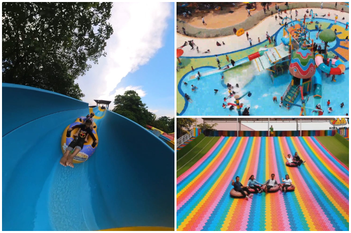 Sejumah wahana di Transera Waterpark Bekasi