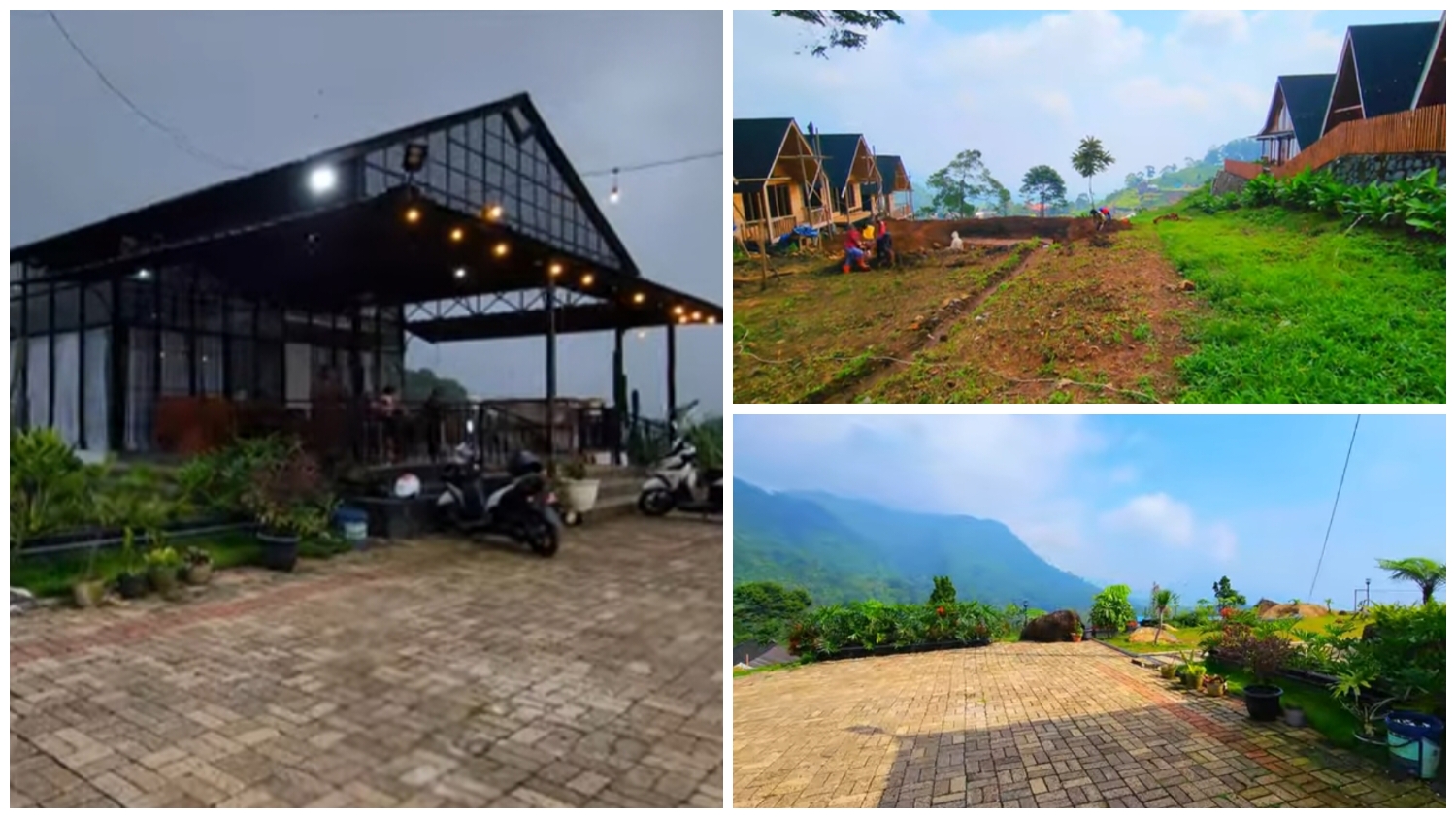 Villa Kaca Puncak tawarkan pemandangan yang memukau.