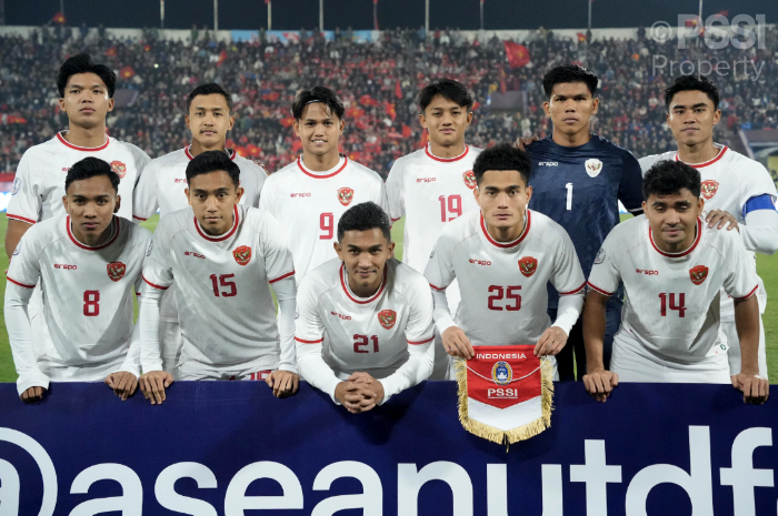 Para pemain Timnas Indonesia di Piala AFF 2024.