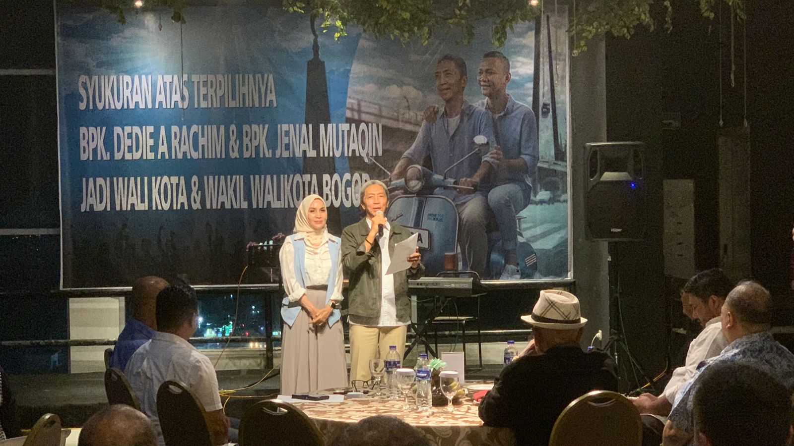 Syukuran atas terpilihnya Wali Kota Terpilih Dedie Rachim di Hotel Agria, Senin (16/12/2024).