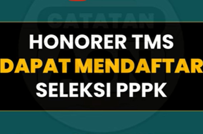 Informasi seputar honorer TMS yang bisa mendaftar PPPK.